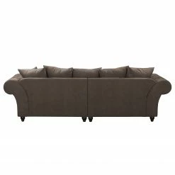 Maison Belfort Bigsofa Pacoa - Antiklederlook - Dunkelbraun - Mit Hocker -WOHNZIMMERMÖBEL Verkäufe 1000135719 181018 163132960 GALLERYIMAGES P000000001000135719