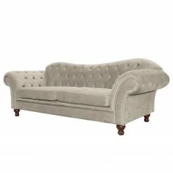 Velvet Studio Bigsofa Iriona - Microfaser - Schwedisch Weiß