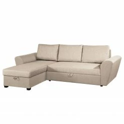 Loftscape Ecksofa Rufus - Webstoff - Kaschmir - Longchair davorstehend links
