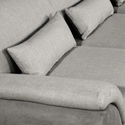 Loftscape Ecksofa Roseburg - Microfaser - Platin - Longchair davorstehend rechts -WOHNZIMMERMÖBEL Verkäufe 1000136010 181024 123018242 GALLERYIMAGES P000000001000136010