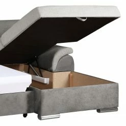 Loftscape Ecksofa Roseburg - Microfaser - Platin - Longchair davorstehend rechts -WOHNZIMMERMÖBEL Verkäufe 1000136010 181024 123020246 GALLERYIMAGES P000000001000136010