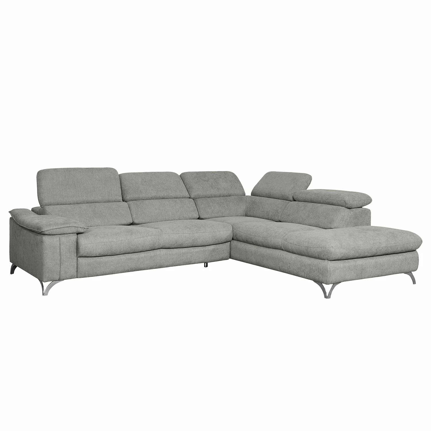 Loftscape Ecksofa Astoria - Webstoff - Grau - Ottomane davorstehend rechts 1 Loftscape Ecksofa Astoria - Webstoff - Grau - Ottomane davorstehend rechts
