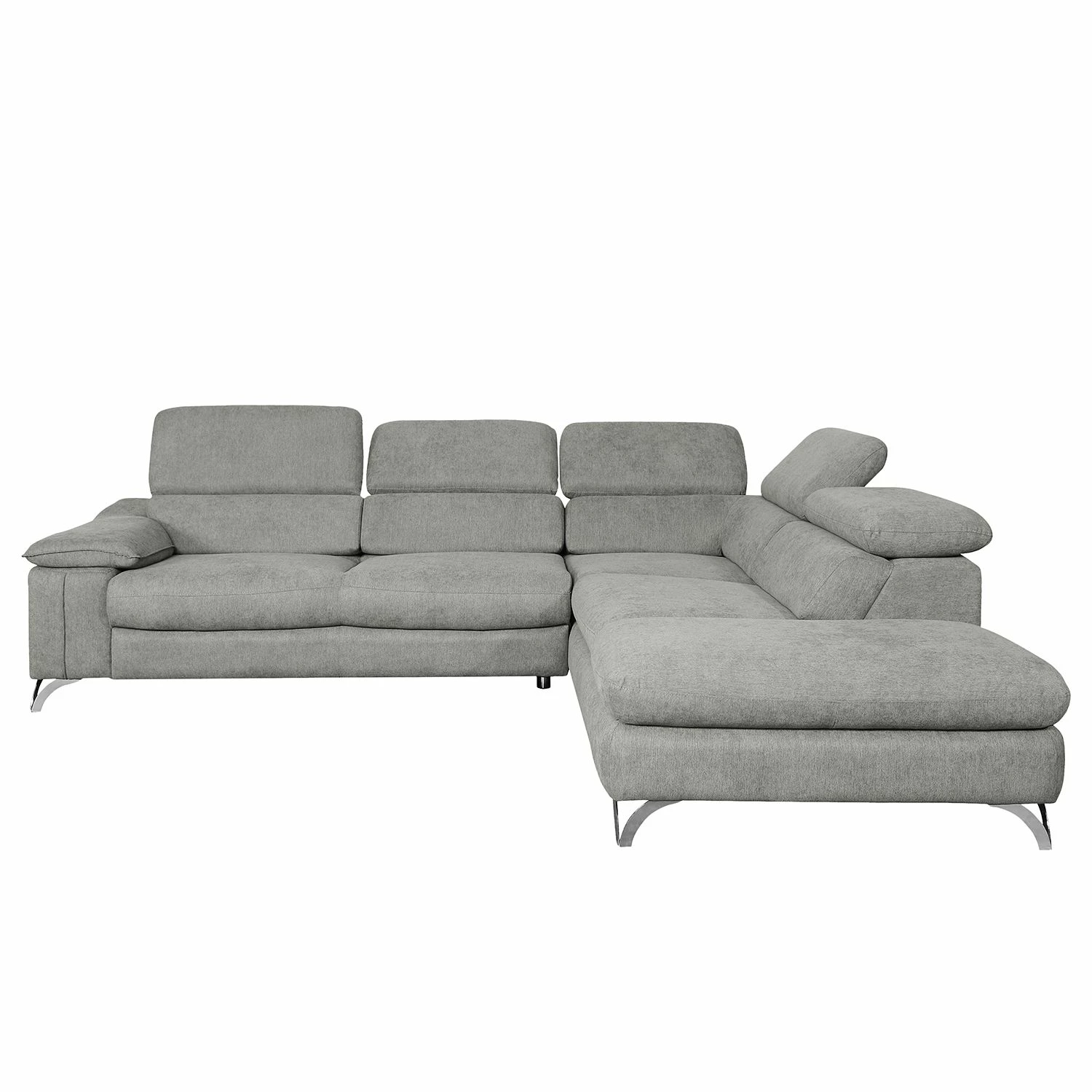 Loftscape Ecksofa Astoria - Webstoff - Grau - Ottomane davorstehend rechts 3 Loftscape Ecksofa Astoria - Webstoff - Grau - Ottomane davorstehend rechts – Bild 3