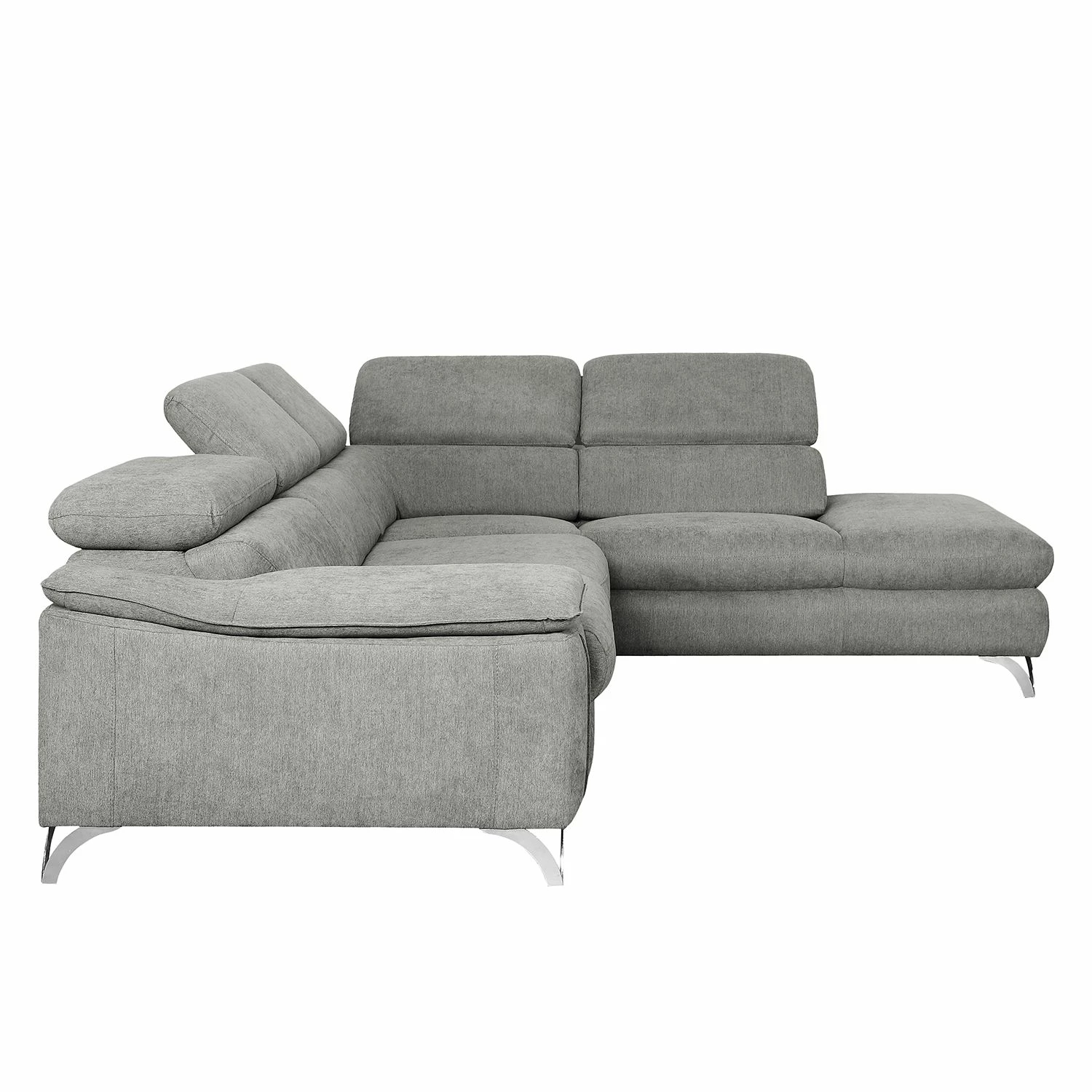 Loftscape Ecksofa Astoria - Webstoff - Grau - Ottomane davorstehend rechts 4 Loftscape Ecksofa Astoria - Webstoff - Grau - Ottomane davorstehend rechts – Bild 4