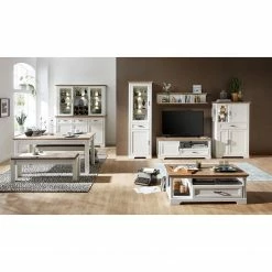 Ridgevalley Buffet Jasmund - Pinie Weiß Dekor -WOHNZIMMERMÖBEL Verkäufe 1000136054 181227 12565000051 MOOD GALLERYIMAGES P000000001000136054 mood