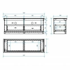 Ridgevalley TV-Lowboard Lewk I - Pinie Weiß Dekor / Pinie Dekor -WOHNZIMMERMÖBEL Verkäufe 1000136079 181219 14223900069 GALLERYIMAGES P000000001000136079