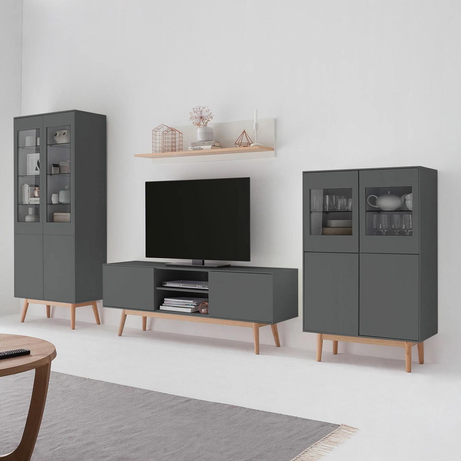 Mørteens Highboard Lindholm II - Grau 2 Mørteens Highboard Lindholm II - Grau – Bild 2