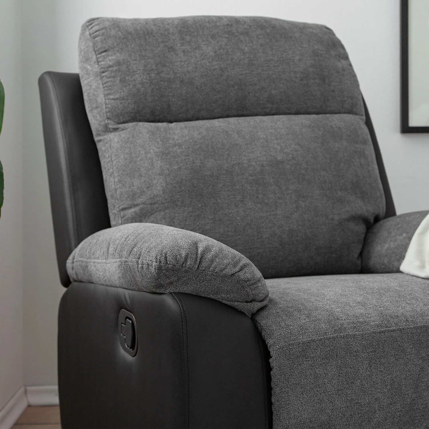 Loftscape Relaxsessel Warmun - Kunstleder / Microfaser - Schwarz / Grau 19 Loftscape Relaxsessel Warmun - Kunstleder / Microfaser - Schwarz / Grau – Bild 19