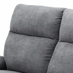 Modoform Relaxsofa Warmun (2-Sitzer) - Kunstleder / Microfaser - Schwarz / Grau -WOHNZIMMERMÖBEL Verkäufe 1000139816 191205 15485900011 DETAILS P000000001000139816