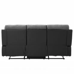 Loftscape Relaxsofa Warmun (3-Sitzer) - Kunstleder / Microfaser - Schwarz / Grau -WOHNZIMMERMÖBEL Verkäufe 1000139824 200807 14140500006 DETAILS P000000001000139824