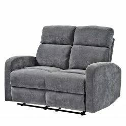Loftscape Relaxsofa Grandhan (2-Sitzer) - Microfaser - Grau