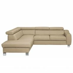 Loftscape Ecksofa Burnside II - Echtleder / Kunstleder - Warmes Beige - Ottomane davorstehend links - Ohne Schlaffunktion -WOHNZIMMERMÖBEL Verkäufe 1000142108 181106 15281796 GALLERYIMAGES P000000001000142108