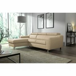 Loftscape Ecksofa Burnside I - Echtleder / Kunstleder - Warmes Beige - Longchair davorstehend links - Mit Schlaffunktion 13 Loftscape Ecksofa Burnside I - Echtleder / Kunstleder - Warmes Beige - Longchair davorstehend links - Mit Schlaffunktion -WOHNZIMMERMÖBEL Verkäufe 1000142126 181106 152845257 MOOD GALLERYIMAGES P000000001000142126 mood