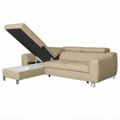 Loftscape Ecksofa Burnside I - Echtleder / Kunstleder - Warmes Beige - Longchair davorstehend links - Mit Schlaffunktion 19 Loftscape Ecksofa Burnside I - Echtleder / Kunstleder - Warmes Beige - Longchair davorstehend links - Mit Schlaffunktion -WOHNZIMMERMÖBEL Verkäufe 1000142126 181106 152847264 GALLERYIMAGES P000000001000142126