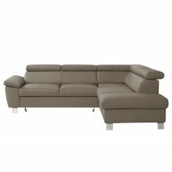 Loftscape Ecksofa Waal I - Echtleder / Kunstleder - Taupe - Ottomane davorstehend rechts - Mit Schlaffunktion -WOHNZIMMERMÖBEL Verkäufe 1000142200 181106 153027927 GALLERYIMAGES P000000001000142200