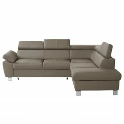 Loftscape Ecksofa Waal I - Echtleder / Kunstleder - Taupe - Ottomane davorstehend rechts - Mit Schlaffunktion -WOHNZIMMERMÖBEL Verkäufe 1000142200 181106 153028931 GALLERYIMAGES P000000001000142200