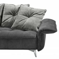 Velvet Studio Ecksofa Moreville I - Microfaser - Grau / Hellgrau - Longchair davorstehend links - Ohne Hocker -WOHNZIMMERMÖBEL Verkäufe 1000142354 181213 18254900181 GALLERYIMAGES P000000001000142354