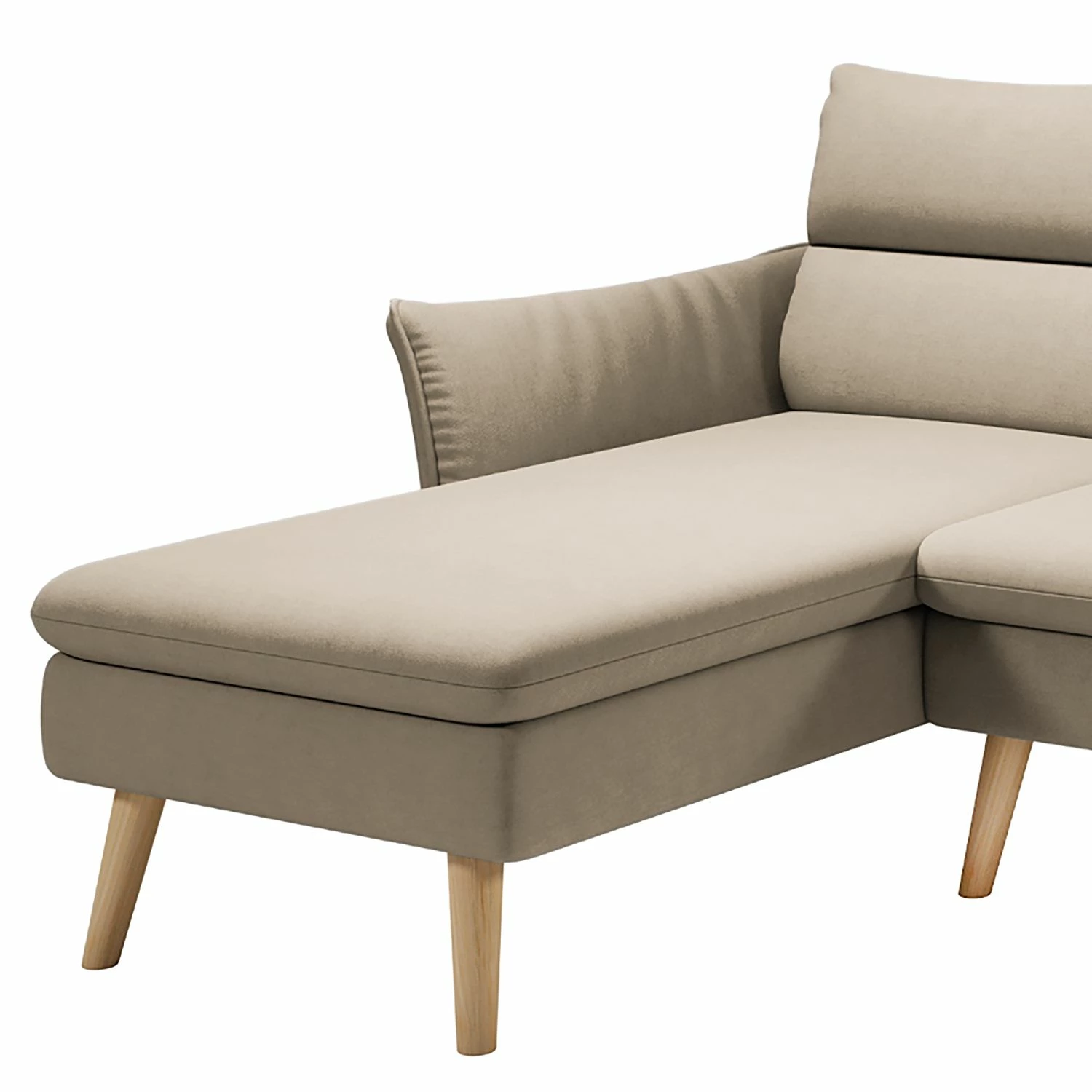 Norrwood Ecksofa Alpine I - Webstoff - Taupe - Longchair davorstehend links 3 Norrwood Ecksofa Alpine I - Webstoff - Taupe - Longchair davorstehend links – Bild 3