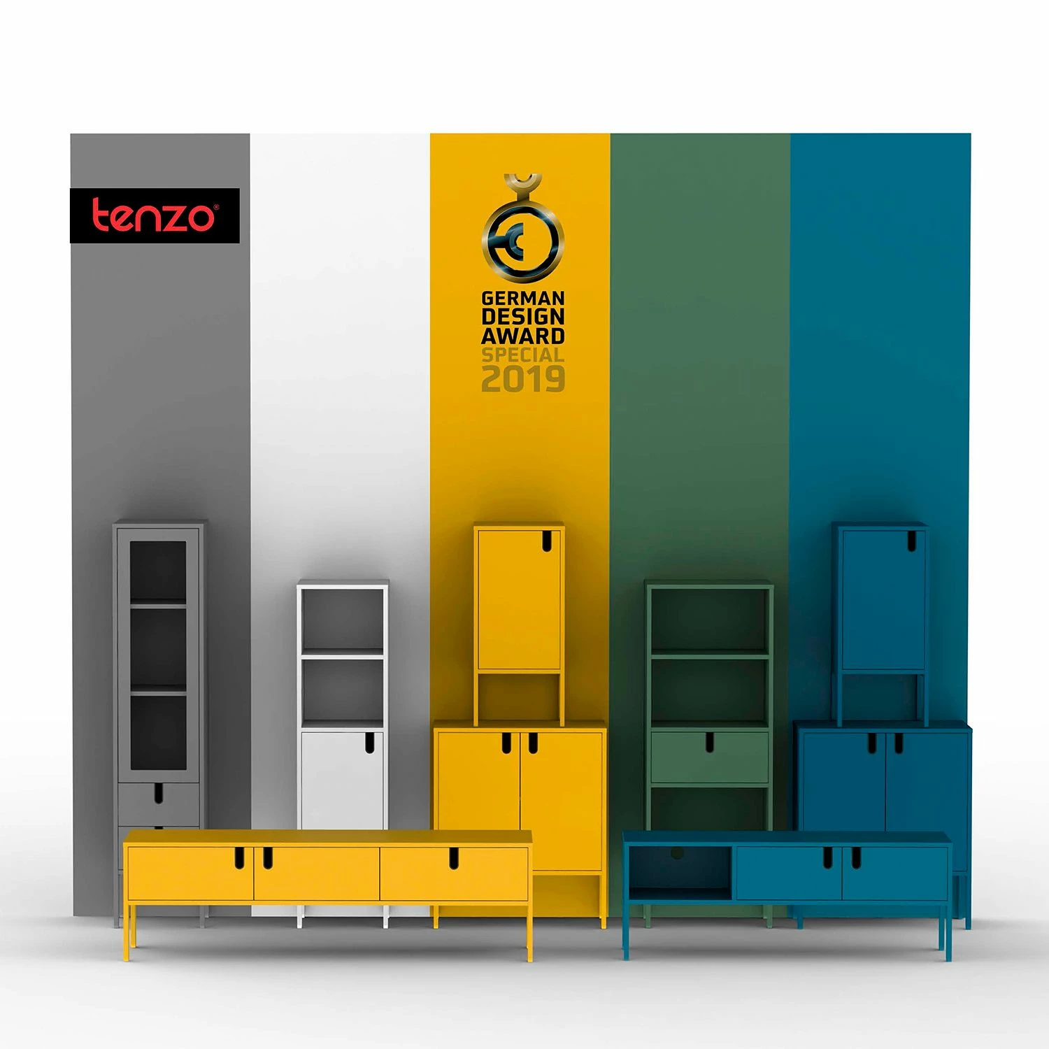 Tenzo TV-Lowboard Uno - Gelb 4 Tenzo TV-Lowboard Uno - Gelb – Bild 4