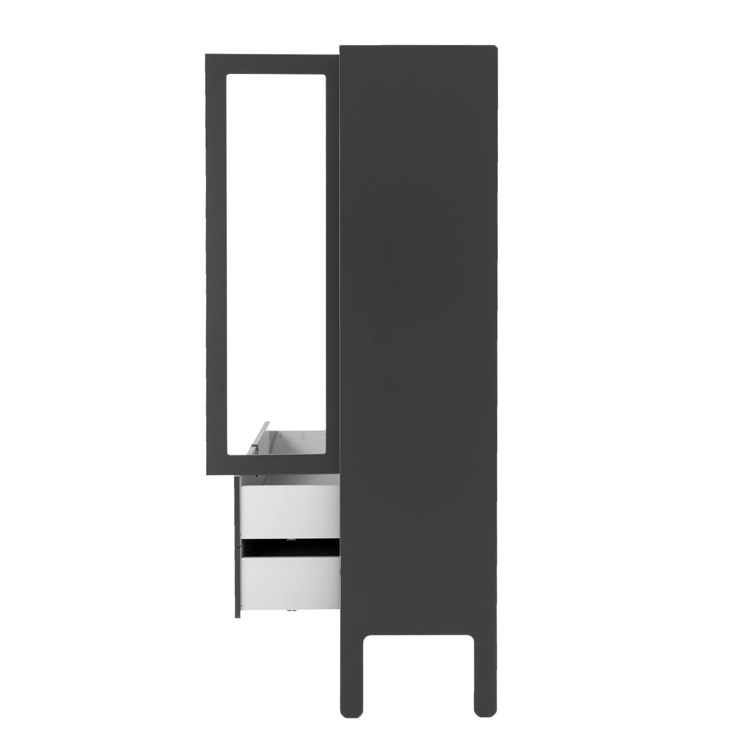 Tenzo Vitrinenschrank Uno - Dunkelgrau 3 Tenzo Vitrinenschrank Uno - Dunkelgrau – Bild 3