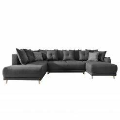 Loftscape Wohnlandschaft Panica I - Webstoff - Schlaffunktion - Dunkelgrau - Ottomane davorstehend links 17 Loftscape Wohnlandschaft Panica I - Webstoff - Schlaffunktion - Dunkelgrau - Ottomane davorstehend links -WOHNZIMMERMÖBEL Verkäufe 1000144014 181128 07252900294 GALLERYIMAGES P000000001000144014