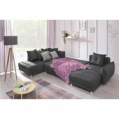 Loftscape Wohnlandschaft Panica I - Webstoff - Schlaffunktion - Dunkelgrau - Ottomane davorstehend links 20 Loftscape Wohnlandschaft Panica I - Webstoff - Schlaffunktion - Dunkelgrau - Ottomane davorstehend links -WOHNZIMMERMÖBEL Verkäufe 1000144014 181128 07252900297 GALLERYIMAGES P000000001000144014