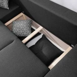 Loftscape Wohnlandschaft Panica I - Webstoff - Schlaffunktion - Dunkelgrau - Ottomane davorstehend links 24 Loftscape Wohnlandschaft Panica I - Webstoff - Schlaffunktion - Dunkelgrau - Ottomane davorstehend links -WOHNZIMMERMÖBEL Verkäufe 1000144014 181128 07253000301 GALLERYIMAGES P000000001000144014