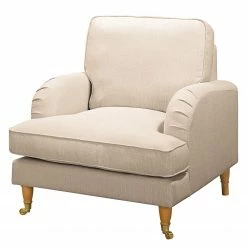 Maison Belfort Sessel Bethania II - Webstoff - Creme