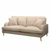 Maison Belfort Sofa Bethania II (2-Sitzer) - Webstoff - Cappuccino
