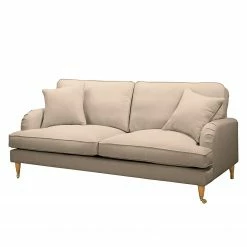 Maison Belfort Sofa Bethania II (2-Sitzer) - Webstoff - Cappuccino