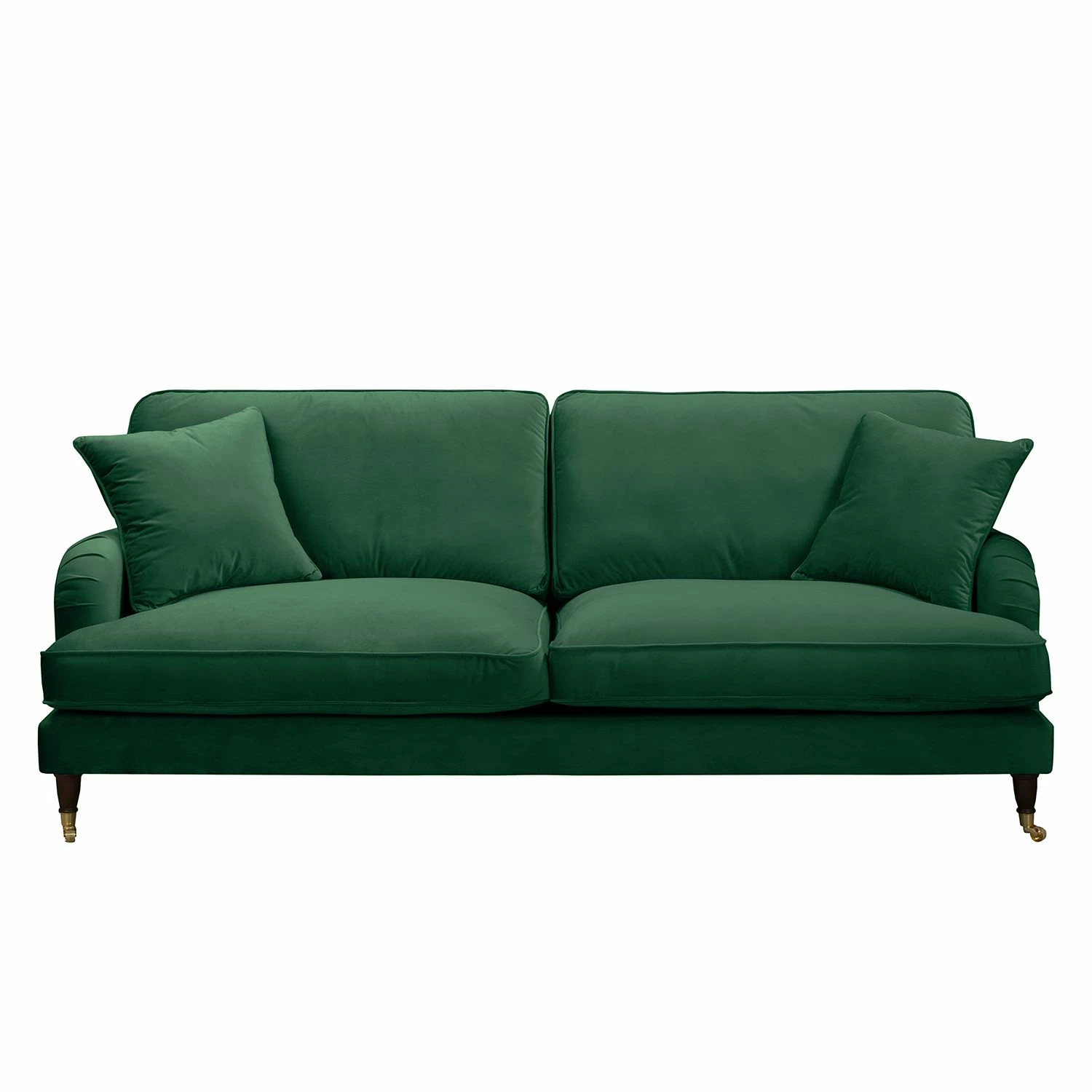 Jack & Alice Polstergarnitur Bethania I (3-2) - Samt - Dunkelgrün 4 Jack & Alice Polstergarnitur Bethania I (3-2) - Samt - Dunkelgrün – Bild 4