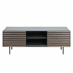 Norrwood TV-Lowboard Kipra I - Echtholzfurnier - Walnuss / Graphit -WOHNZIMMERMÖBEL Verkäufe 1000150219 181214 16440300046 GALLERYIMAGES P000000001000150219