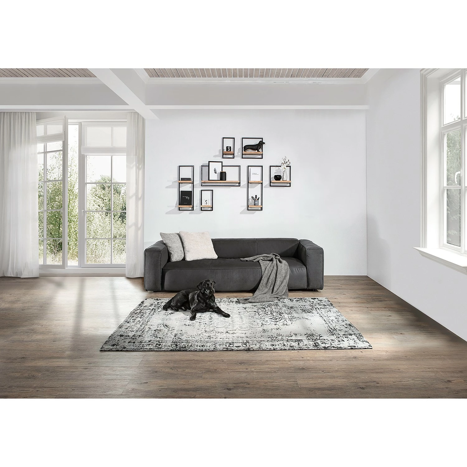 Red Living Wandregal Mello III - Akazie massiv - Akazie Natur / Schwarz - Breite: 35 cm 3 Red Living Wandregal Mello III - Akazie massiv - Akazie Natur / Schwarz - Breite: 35 cm – Bild 3