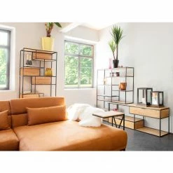 Red Living Regal Mello - Akazie massiv - Akazie Natur / Schwarz -WOHNZIMMERMÖBEL Verkäufe 1000150365 181212 12361900059 GALLERYIMAGES P000000001000150365