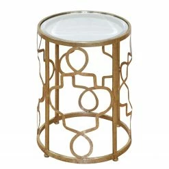 Jack & Alice Beistelltisch Burra - Antik goldfarben