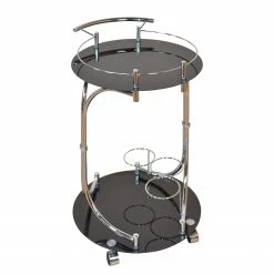 Loftscape Servierwagen Tuzla II - Schwarzglas