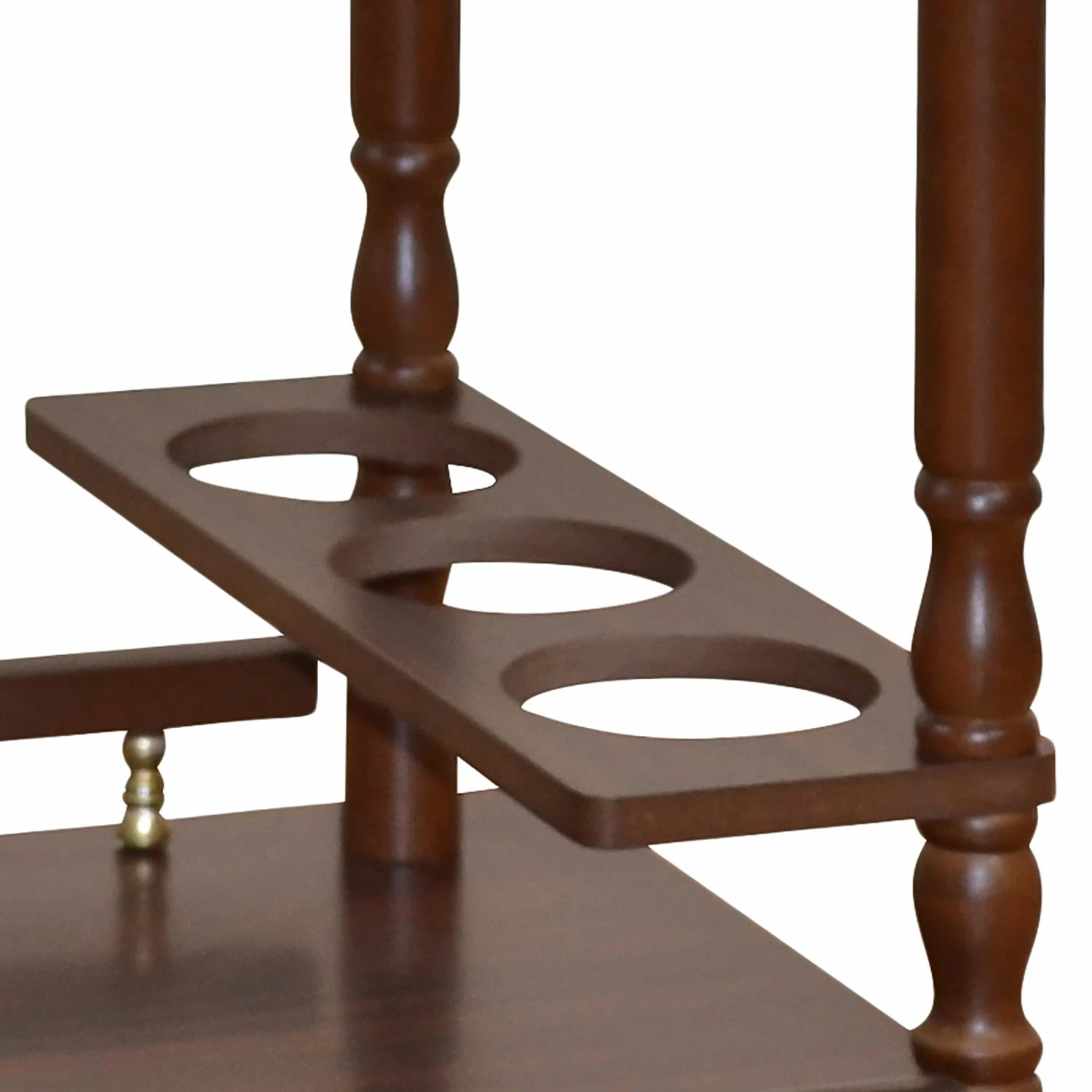 Ridgevalley Servierwagen Pedrita - Gummibaum teilmassiv - Nussbaum 3 Ridgevalley Servierwagen Pedrita - Gummibaum teilmassiv - Nussbaum – Bild 3