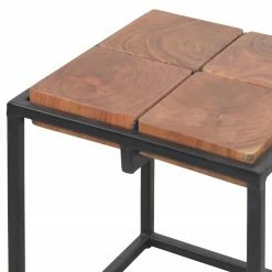 Red Living Beistelltisch Petrie - Akazie massiv - Akazie / Schwarz -WOHNZIMMERMÖBEL Verkäufe 1000150540 190107 16091600107 GALLERYIMAGES P000000001000150540