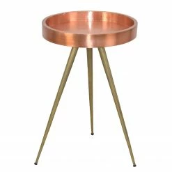 Red Living Beistelltisch Lizard - Mango teilmassiv - Kupfer