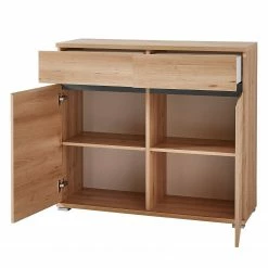 Germania Kommode Lissabon - Buche Dekor / Anthrazit -WOHNZIMMERMÖBEL Verkäufe 1000150688 181217 15305300023 GALLERYIMAGES P000000001000150688