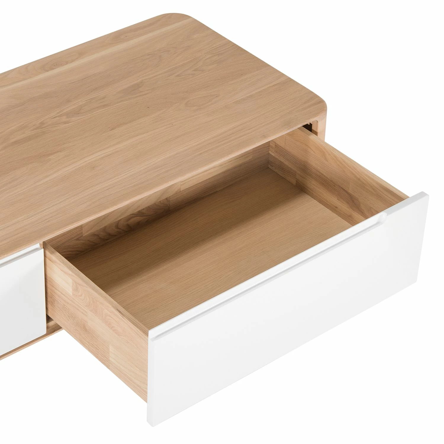 Studio Copenhagen TV-Lowboard Loca V - Wildeiche teilmassiv - Wildeiche hell geölt - Breite: 225 cm - Tiefe: 42 cm 8 Studio Copenhagen TV-Lowboard Loca V - Wildeiche teilmassiv - Wildeiche hell geölt - Breite: 225 cm - Tiefe: 42 cm – Bild 8