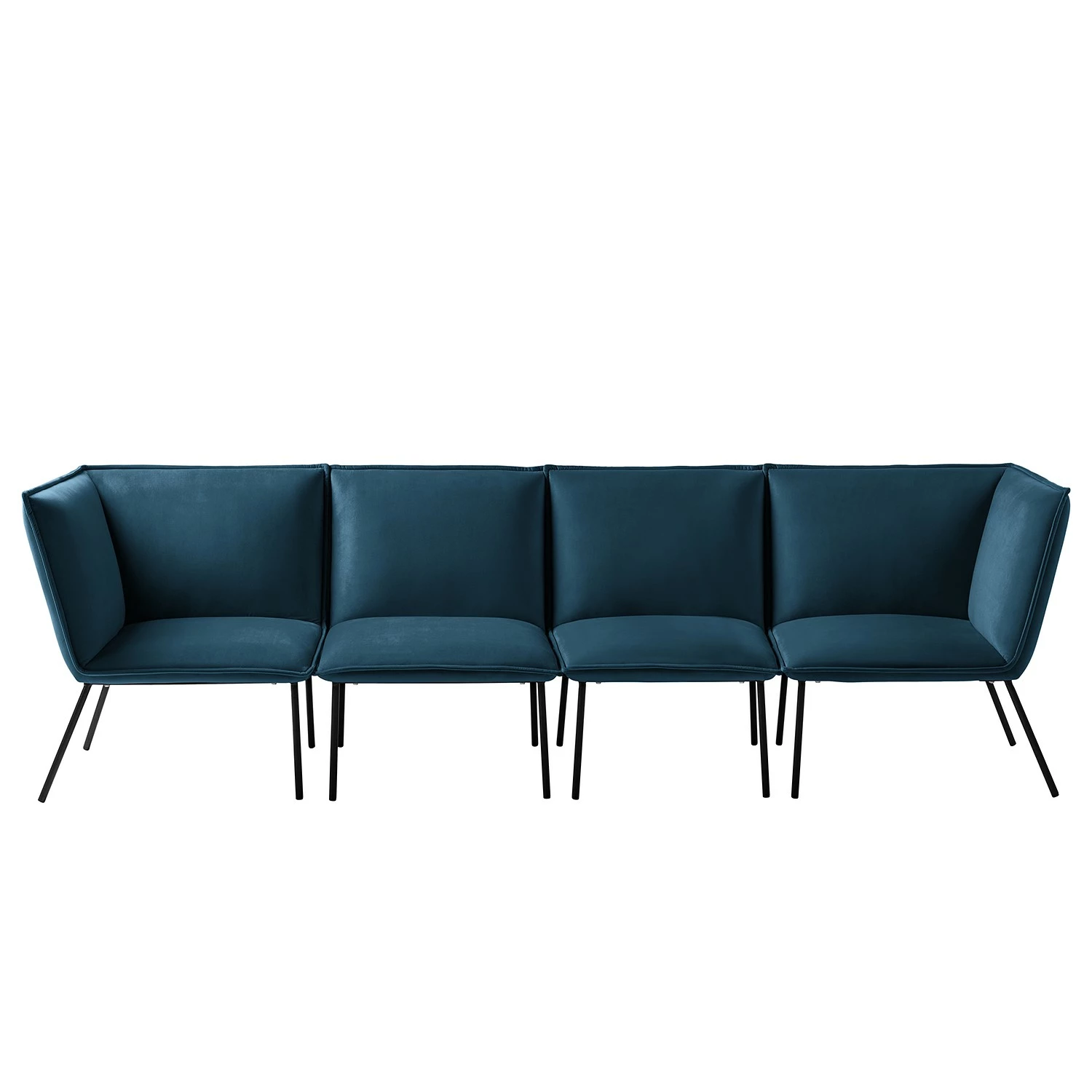 Jack & Alice Bigsofa Dorado - Samt - Marineblau 5 Jack & Alice Bigsofa Dorado - Samt - Marineblau – Bild 5