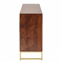 Jack & Alice Sideboard Loga - Akazie massiv / Eisen - Akazie Braun -WOHNZIMMERMÖBEL Verkäufe 1000153425 190923 12232500009 DETAILS P000000001000153425