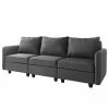 Fredriks Sofa Lavara I (3-Sitzer) - Webstoff - Dunkelgrau