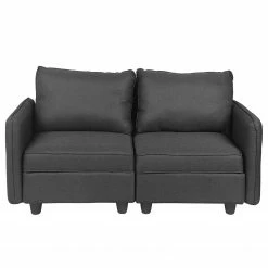 Fredriks Sofa Lavara I (2-Sitzer) - Webstoff - Dunkelgrau -WOHNZIMMERMÖBEL Verkäufe 1000154389 190722 09292700066 DETAILS P000000001000154389