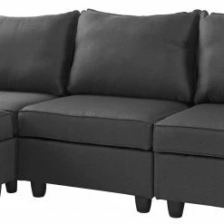 Fredriks Ecksofa Lavara II - Webstoff - Dunkelgrau -WOHNZIMMERMÖBEL Verkäufe 1000154405 191219 10544400006 DETAILS P000000001000154405