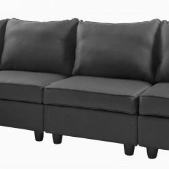 Fredriks Ecksofa Lavara III - Webstoff - Dunkelgrau -WOHNZIMMERMÖBEL Verkäufe 1000154410 191219 10544500028 DETAILS P000000001000154410