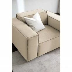Sessel Kinx II - Samt - Samt Shyla: Beige -WOHNZIMMERMÖBEL Verkäufe 1000155638 210323 15120500248 DETAILS P000000001000155638