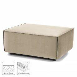 Polsterhocker Kinx III - Samt - Samt Shyla: Beige -WOHNZIMMERMÖBEL Verkäufe 1000155641 210323 15121900273 DETAILS P000000001000155641