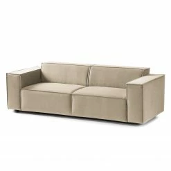 Sofa Kinx (2,5-Sitzer) II - Samt - Samt Shyla: Beige
